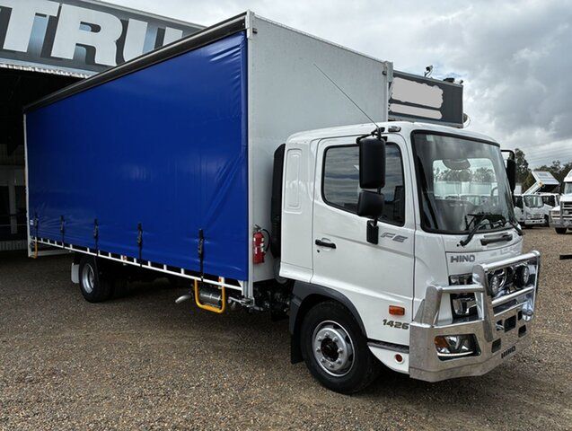 Used Hino Rocklea, 2019 Hino 500 FE1426 White Curtain Sider 5.0l 4x2