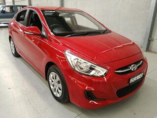 2014 Hyundai Accent RB2 MY15 Active Red 4 Speed Sports Automatic Sedan.