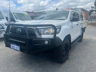 2021 Toyota Hilux GUN126R SR (4x4) White 6 Speed Manual Double Cab Chassis