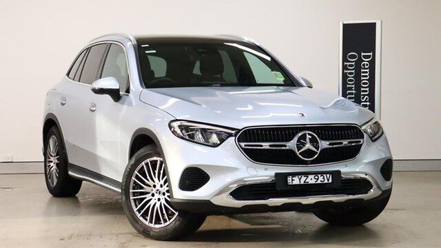 Demonstrator Mercedes-Benz GLC-Class X254 805+055MY GLC200 9G-TRONIC 4MATIC Rushcutters Bay, 2025 Mercedes-Benz GLC-Class X254 805+055MY GLC200 9G-TRONIC 4MATIC Silver 9 Speed Sports Automatic