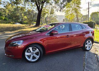 2014 Volvo V40 M Series MY14 D4 Adap Geartronic Luxury Burgundy 6 Speed Sports Automatic Hatchback.