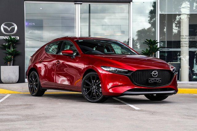 New Mazda 3 BP2HLA G25 SKYACTIV-Drive Astina Kirrawee, 2026 Mazda 3 BP2HLA G25 SKYACTIV-Drive Astina Soul Red Crystal 6 Speed Sports Automatic Hatchback