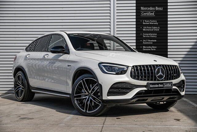 Used Mercedes-Benz GLC-Class C253 801MY GLC43 AMG Coupe SPEEDSHIFT TCT 4MATIC Mornington, 2021 Mercedes-Benz GLC-Class C253 801MY GLC43 AMG Coupe SPEEDSHIFT TCT 4MATIC White 9 Speed