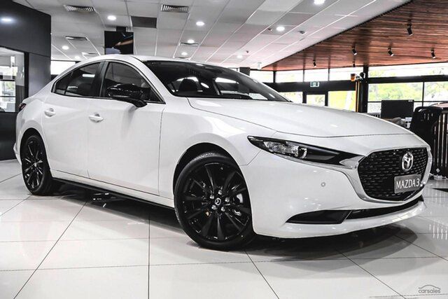 New Mazda 3 BP2SLA G25 SKYACTIV-Drive Evolve SP Bundamba, 2026 Mazda 3 BP2SLA G25 SKYACTIV-Drive Evolve SP Snowflake White Pearl 6 Speed Sports Automatic