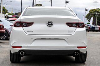 2026 Mazda 3 BP2S7A G20 SKYACTIV-Drive Evolve Snowflake White Pearl 6 Speed Sports Automatic Sedan.