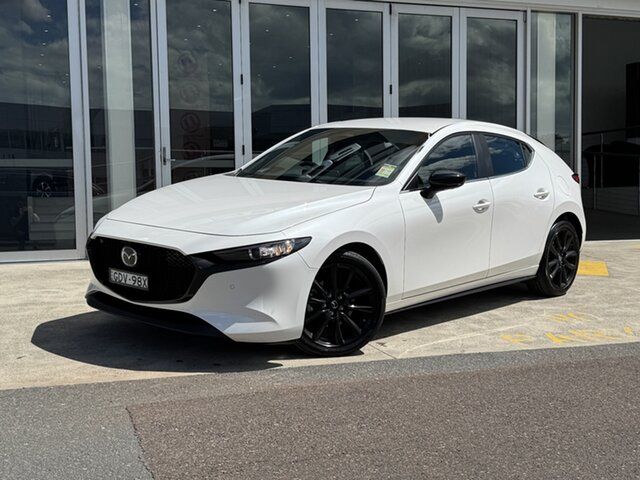 Demo Mazda 3 BP2HLA G25 SKYACTIV-Drive Evolve SP Hamilton, 2026 Mazda 3 BP2HLA G25 SKYACTIV-Drive Evolve SP Snowflake White Pearl 6 Speed Sports Automatic