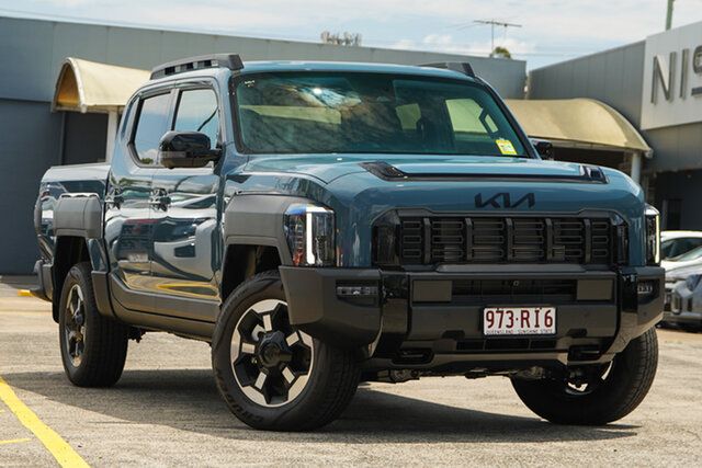 Demo Kia Tasman TK MY26 X-Line Pick-up Double Cab 4X4 Bundamba, 2025 Kia Tasman TK MY26 X-Line Pick-up Double Cab 4X4 Denim Blue 8 Speed Sports Automatic Utility