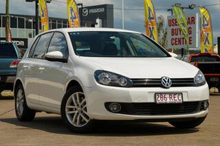 2010 Volkswagen Golf VI MY10 118TSI DSG Comfortline White 7 Speed Sports Automatic Dual Clutch.