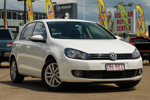 Used Volkswagen Golf VI MY10 118TSI DSG Comfortline Bundamba, 2010 Volkswagen Golf VI MY10 118TSI DSG Comfortline White 7 Speed Sports Automatic Dual Clutch