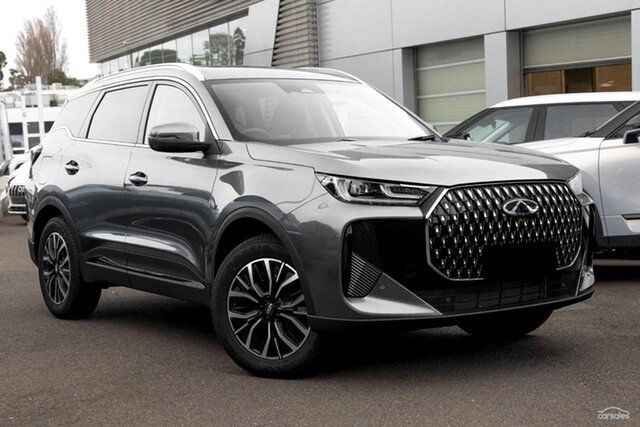 New Chery Tiggo 7 T32 MY26 Super Hybrid DHT Ultimate Belconnen, 2026 Chery Tiggo 7 T32 MY26 Super Hybrid DHT Ultimate Grey 1 Speed Constant Variable Wagon Hybrid