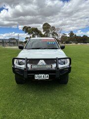2012 Mitsubishi Triton MN MY12 GL-R (4x4) White 5 Speed Manual Double Cab Utility.