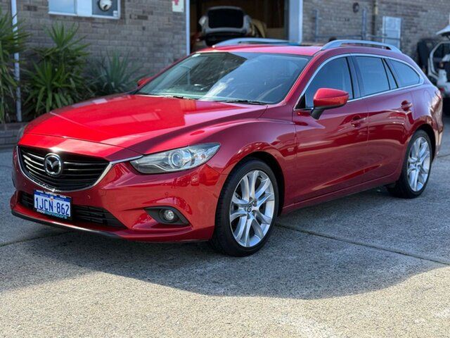 Used Mazda 6 GJ1021 GT SKYACTIV-Drive Wangara, 2014 Mazda 6 GJ1021 GT SKYACTIV-Drive Red 6 Speed Sports Automatic Wagon