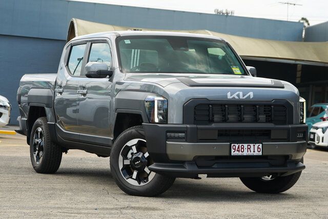 Demo Kia Tasman TK MY26 SX+ Pick-up Double Cab 4X4 Bundamba, 2025 Kia Tasman TK MY26 SX+ Pick-up Double Cab 4X4 Steel Grey 8 Speed Sports Automatic Utility