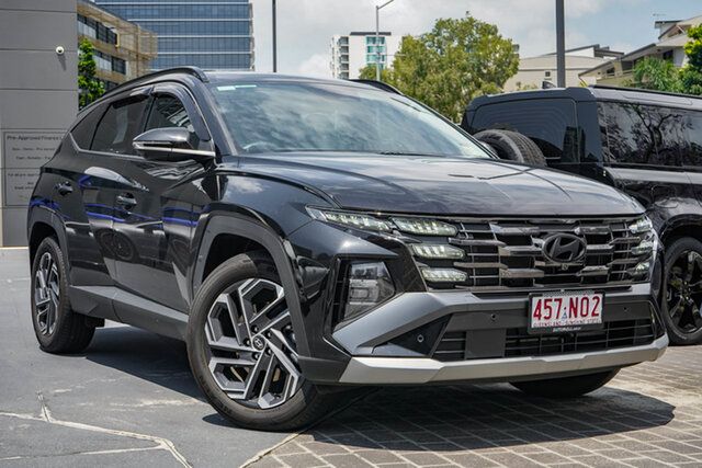 Used Hyundai Tucson NX4.V3 MY25 Hybrid AWD Premium Newstead, 2025 Hyundai Tucson NX4.V3 MY25 Hybrid AWD Premium Black 6 Speed Automatic Wagon