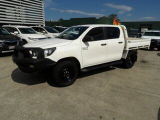 2021 Toyota Hilux GUN126R SR Double Cab White 6 Speed Sports Automatic Cab Chassis