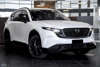 2026 Mazda CX-5 KM0HA0 G25 SKYACTIV-Drive i-ACTIV AWD Akera White 6 Speed Sports Automatic Wagon.
