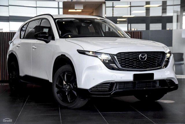 New Mazda CX-5 KM0HA0 G25 SKYACTIV-Drive i-ACTIV AWD Akera Waitara, 2026 Mazda CX-5 KM0HA0 G25 SKYACTIV-Drive i-ACTIV AWD Akera White 6 Speed Sports Automatic Wagon