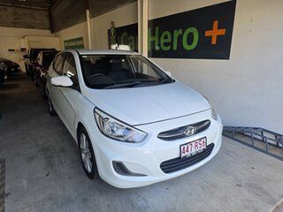 2017 Hyundai Accent RB4 MY17 Active White 6 Speed CVT Auto Sequential Hatchback