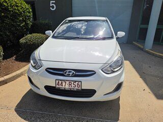 2017 Hyundai Accent RB4 MY17 Active White 6 Speed CVT Auto Sequential Hatchback