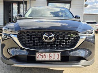 2022 Mazda CX-5 KF4WLA G25 SKYACTIV-Drive i-ACTIV AWD Touring Active Black 6 Speed Sports Automatic.