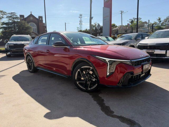 Demo Kia K4 CL4m MY26 GT-Line East Maitland, 2026 Kia K4 CL4m MY26 GT-Line Fiery Red 8 Speed Sports Automatic Sedan