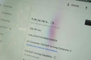 2021 Tesla Model 3 MY21 Standard Range Plus Grey 1 Speed Reduction Gear Sedan