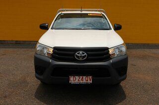 2018 Toyota Hilux GUN122R Workmate 4x2 White 5 Speed Manual Cab Chassis.