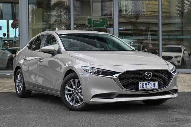 Used Mazda 3 BP2S7A G20 SKYACTIV-Drive Pure South Melbourne, 2024 Mazda 3 BP2S7A G20 SKYACTIV-Drive Pure Platinum Quartz 6 Speed Sports Automatic Sedan