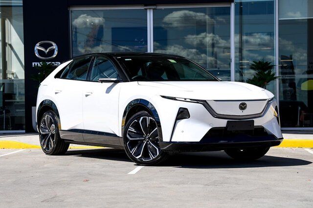 New Mazda CX-6E GR E35 Azami Kirrawee, 2026 Mazda CX-6E GR E35 Azami Crystal White Pearl / Jet Blac 1 Speed Reduction Gear Wagon