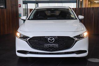 2026 Mazda 3 BP2S7A G20 SKYACTIV-Drive Pure Snowflake White Pearl 6 Speed Sports Automatic Sedan.