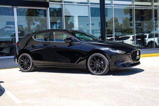 2026 Mazda 3 BP2HLA G25 SKYACTIV-Drive Astina Jet Black 6 Speed Sports Automatic Hatchback.