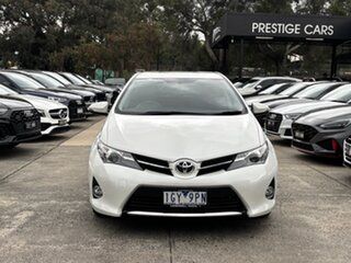 2015 Toyota Corolla ZRE182R Ascent Sport White 6 Speed Manual Hatchback.