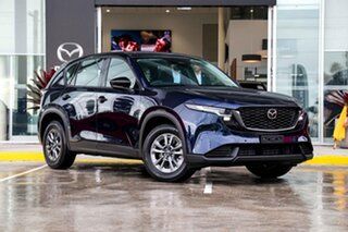 2026 Mazda CX-5 KM0HA0 G25 SKYACTIV-Drive i-ACTIV AWD Evolve Navy Blue 6 Speed Sports Automatic.