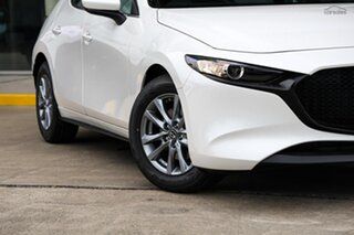 2026 Mazda 3 BP2H7A G20 SKYACTIV-Drive Pure Snowflake White Pearl 6 Speed Sports Automatic Hatchback
