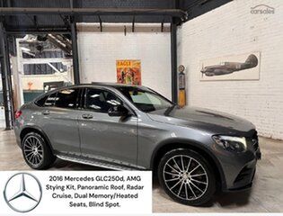 2016 Mercedes-Benz GLC-Class C253 GLC250 d Coupe 9G-Tronic 4MATIC Grey 9 Speed Sports Automatic.