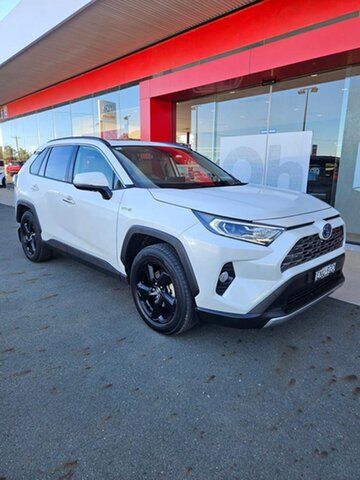 Used Toyota RAV4 Axah54R Cruiser eFour Swan Hill, 2021 Toyota RAV4 Axah54R Cruiser eFour White 6 Speed Constant Variable Wagon Hybrid