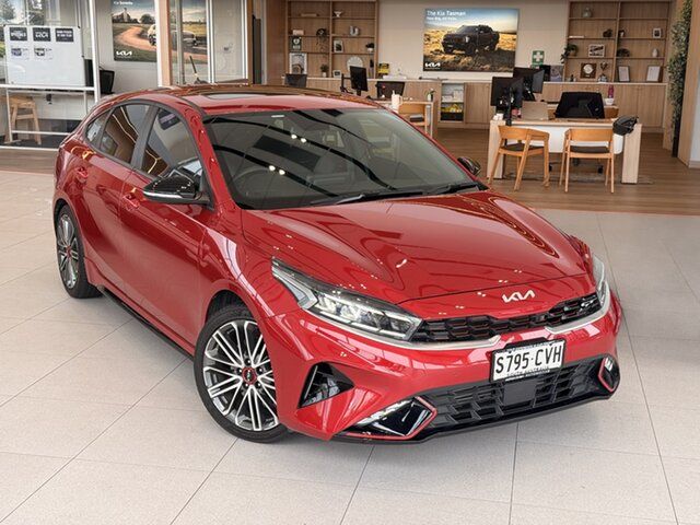 Used Kia Cerato BD MY24 GT DCT St Marys, 2023 Kia Cerato BD MY24 GT DCT Red 7 Speed Sports Automatic Dual Clutch Hatchback