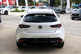 2026 Mazda 3 BP2H7A G20 SKYACTIV-Drive Pure Snowflake White Pearl 6 Speed Sports Automatic Hatchback