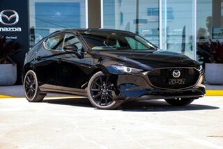 2026 Mazda 3 BP2HLA G25 SKYACTIV-Drive Astina Jet Black 6 Speed Sports Automatic Hatchback.