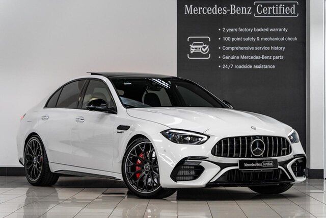 Used Mercedes-Benz C-Class W206 806MY C63 AMG SPEEDSHIFT MCT 4MATIC+ S E Performance Keysborough, 2025 Mercedes-Benz C-Class W206 806MY C63 AMG SPEEDSHIFT MCT 4MATIC+ S E Performance White 9 Speed
