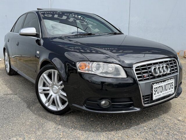 Used Audi S4 B7 Hoppers Crossing, 2006 Audi S4 B7 Black 6 Speed Automatic Tiptronic Sedan
