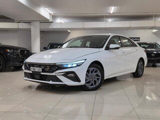 2024 Hyundai i30 CN7.V2 MY25 Elite White 1 Speed Constant Variable Sedan.