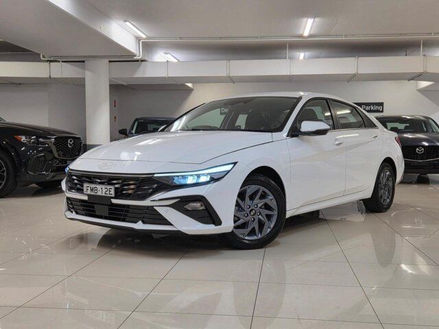 Used Hyundai i30 CN7.V2 MY25 Elite Waitara, 2024 Hyundai i30 CN7.V2 MY25 Elite White 1 Speed Constant Variable Sedan