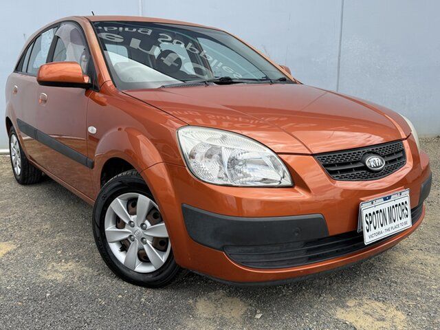 Used Kia Rio JB LX Hoppers Crossing, 2007 Kia Rio JB LX Orange 4 Speed Automatic Hatchback