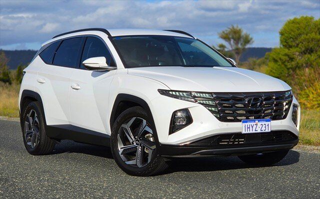 Used Hyundai Tucson NX4.V2 MY24 Highlander D-CT AWD Kenwick, 2023 Hyundai Tucson NX4.V2 MY24 Highlander D-CT AWD White 7 Speed Sports Automatic Dual Clutch Wagon