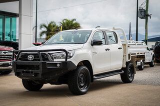2020 Toyota Hilux GUN126R SR Double Cab White 6 Speed Sports Automatic Cab Chassis
