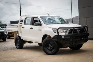 2020 Toyota Hilux GUN126R SR Double Cab White 6 Speed Sports Automatic Utility.