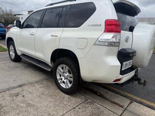 2010 Toyota Landcruiser Prado KDJ150R Kakadu White 5 Speed Sports Automatic Wagon.