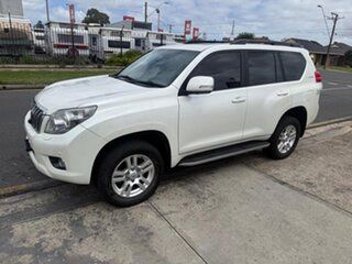 2010 Toyota Landcruiser Prado KDJ150R Kakadu White 5 Speed Sports Automatic Wagon.