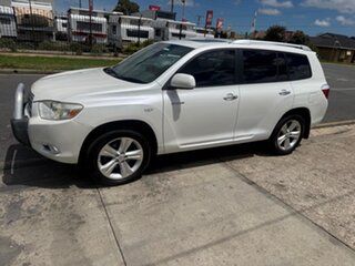 2008 Toyota Kluger GSU45R Grande AWD White 5 Speed Sports Automatic Wagon.